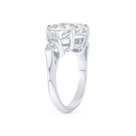 Ciara – Inspired 4.25 Carat Cushion Cut Five Stones Moissanite 4