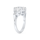 Ciara – Inspired 4.25 Carat Cushion Cut Five Stones Moissanite 4