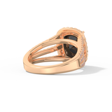 Gabbriette Bechtel – Inspired 3.70 Carat Cushion Cut Halo & Split Shank Moissanite