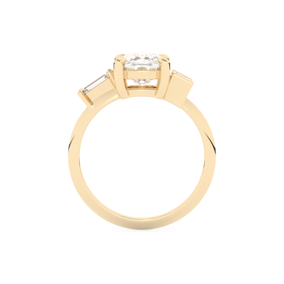 Kaley Cuoco – Inspired 2.0 Carat Cushion Cut Three Stones Moissanite