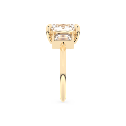 Kaley Cuoco – Inspired 2.0 Carat Cushion Cut Three Stones Moissanite
