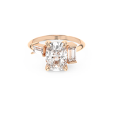 Kaley Cuoco – Inspired 2.0 Carat Cushion Cut Three Stones Moissanite 13