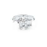 Kaley Cuoco – Inspired 2.0 Carat Cushion Cut Three Stones Moissanite 1
