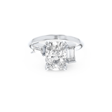 Kaley Cuoco – Inspired 2.0 Carat Cushion Cut Three Stones Moissanite 1