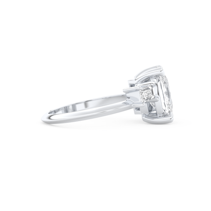 Kaley Cuoco – Inspired 2.0 Carat Cushion Cut Three Stones Moissanite