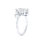 Kaley Cuoco – Inspired 2.0 Carat Cushion Cut Three Stones Moissanite 4
