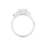 Kaley Cuoco – Inspired 2.0 Carat Cushion Cut Three Stones Moissanite 5