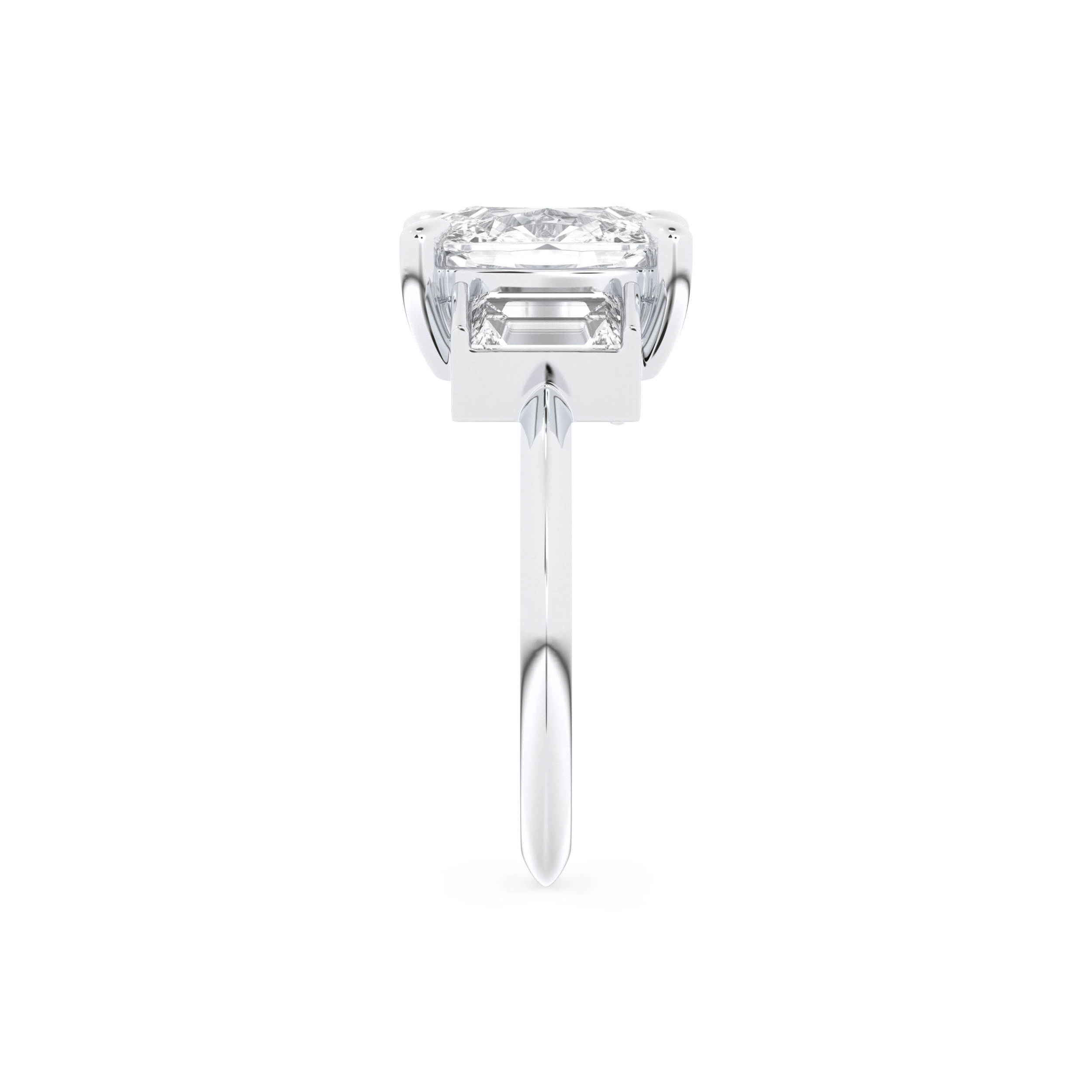 Kaley Cuoco – Inspired 2.0 Carat Cushion Cut Three Stones Moissanite 6