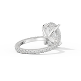 Kourtney Kardashian – Inspired 4.30 Carat Oval Cut Pave & Hidden Halo Moissanite