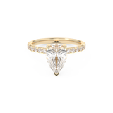 Margot Robbie – Inspired 3.0 Carat Pear Cut Pave Moissanite 7