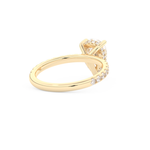 Margot Robbie – Inspired 3.0 Carat Pear Cut Pave Moissanite 9