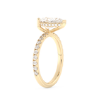 Margot Robbie – Inspired 3.0 Carat Pear Cut Pave Moissanite 10