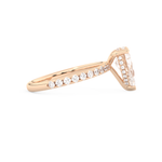 Margot Robbie – Inspired 3.0 Carat Pear Cut Pave Moissanite 14