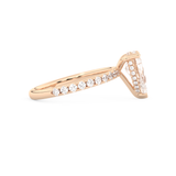 Margot Robbie – Inspired 3.0 Carat Pear Cut Pave Moissanite 14
