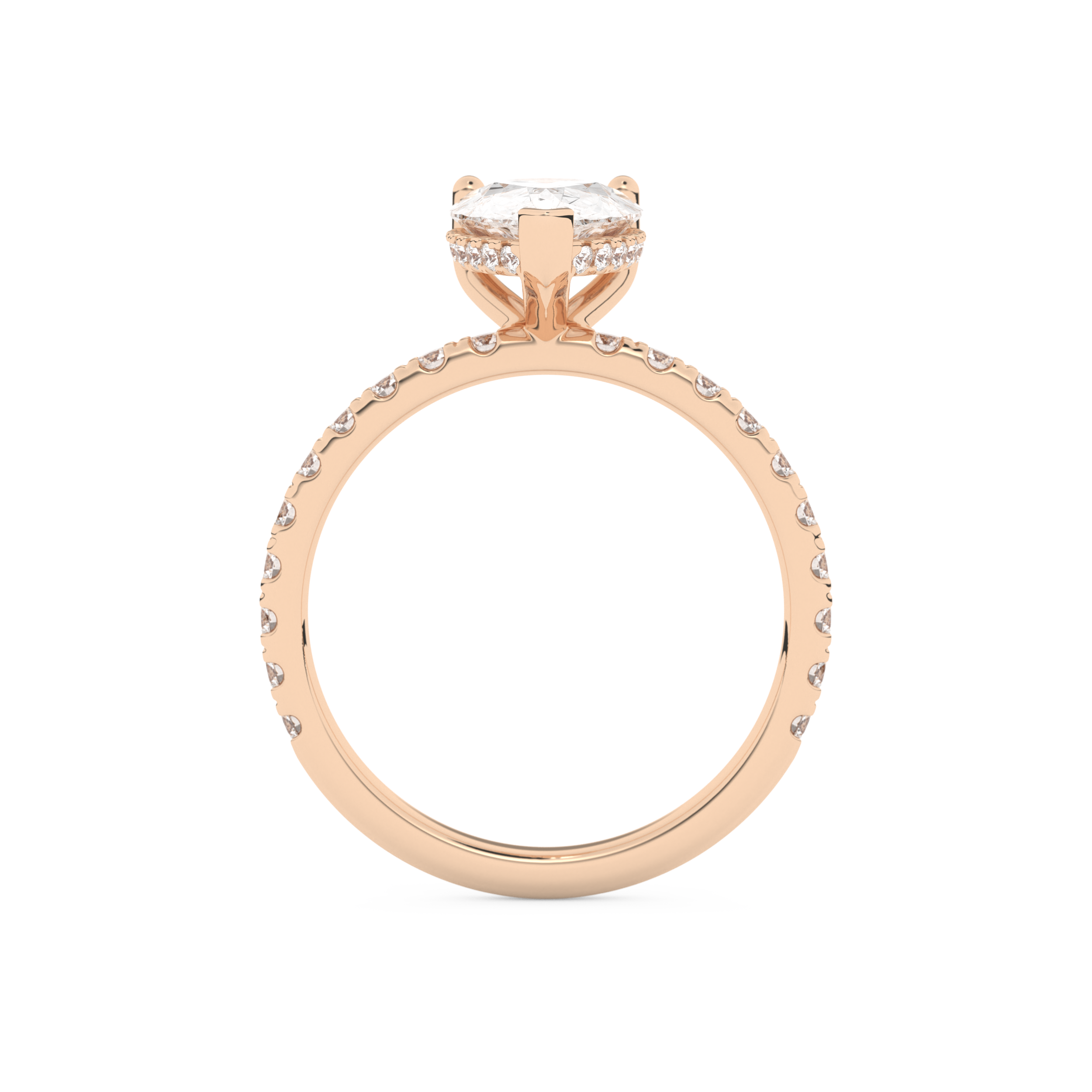 Margot Robbie – Inspired 3.0 Carat Pear Cut Pave Moissanite 17