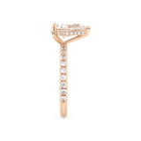 Margot Robbie – Inspired 3.0 Carat Pear Cut Pave Moissanite 18