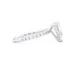 Margot Robbie – Inspired 3.0 Carat Pear Cut Pave Moissanite 2