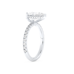 Margot Robbie – Inspired 3.0 Carat Pear Cut Pave Moissanite 4