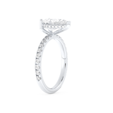 Margot Robbie – Inspired 3.0 Carat Pear Cut Pave Moissanite 4