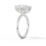Nina Dobrev – Inspired 4.30 Carat Oval Cut Hidden Halo Moissanite