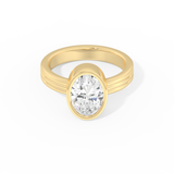 Phoebe Dynevor – Inspired 2.20 Carat Oval Cut Bezel Moissanite