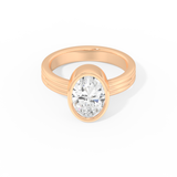 Phoebe Dynevor – Inspired 2.20 Carat Oval Cut Bezel Moissanite