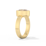 Phoebe Dynevor – Inspired 2.20 Carat Oval Cut Bezel Moissanite
