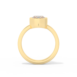 Phoebe Dynevor – Inspired 2.20 Carat Oval Cut Bezel Moissanite