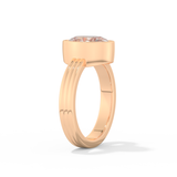 Phoebe Dynevor – Inspired 2.20 Carat Oval Cut Bezel Moissanite