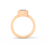Phoebe Dynevor – Inspired 2.20 Carat Oval Cut Bezel Moissanite
