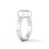 Phoebe Dynevor – Inspired 2.20 Carat Oval Cut Bezel Moissanite