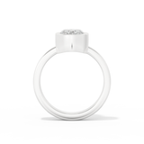 Phoebe Dynevor – Inspired 2.20 Carat Oval Cut Bezel Moissanite
