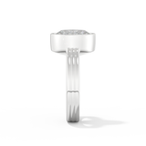 Phoebe Dynevor – Inspired 2.20 Carat Oval Cut Bezel Moissanite