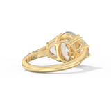 Serena Williams – Inspired 4.30 Carat Oval Cut Three Stone Moissanite