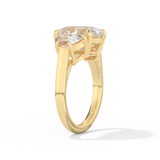 Serena Williams – Inspired 4.30 Carat Oval Cut Three Stone Moissanite