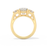 Serena Williams – Inspired 4.30 Carat Oval Cut Three Stone Moissanite