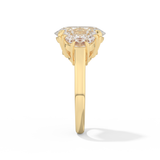 Serena Williams – Inspired 4.30 Carat Oval Cut Three Stone Moissanite