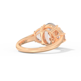 Serena Williams – Inspired 4.30 Carat Oval Cut Three Stone Moissanite
