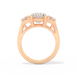 Serena Williams – Inspired 4.30 Carat Oval Cut Three Stone Moissanite
