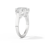 Serena Williams – Inspired 4.30 Carat Oval Cut Three Stone Moissanite