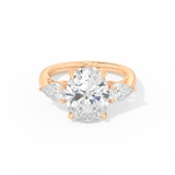 Winnie Harlow – Inspired 4.30 Carat Oval Cut Three Stone Moissanite
