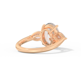 Winnie Harlow – Inspired 4.30 Carat Oval Cut Three Stone Moissanite