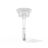 Winnie Harlow – Inspired 4.30 Carat Oval Cut Three Stone Moissanite