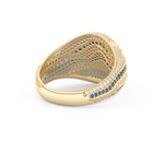 Half Eternity Wedding Band with 1.16 CT Round Cut Moissanite – Yellow, White, or Rose Gold