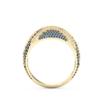 Half Eternity Wedding Band with 1.16 CT Round Cut Moissanite – Yellow, White, or Rose Gold