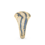 Half Eternity Wedding Band with 1.16 CT Round Cut Moissanite – Yellow, White, or Rose Gold