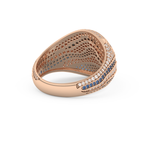 Half Eternity Wedding Band with 1.16 CT Round Cut Moissanite – Yellow, White, or Rose Gold