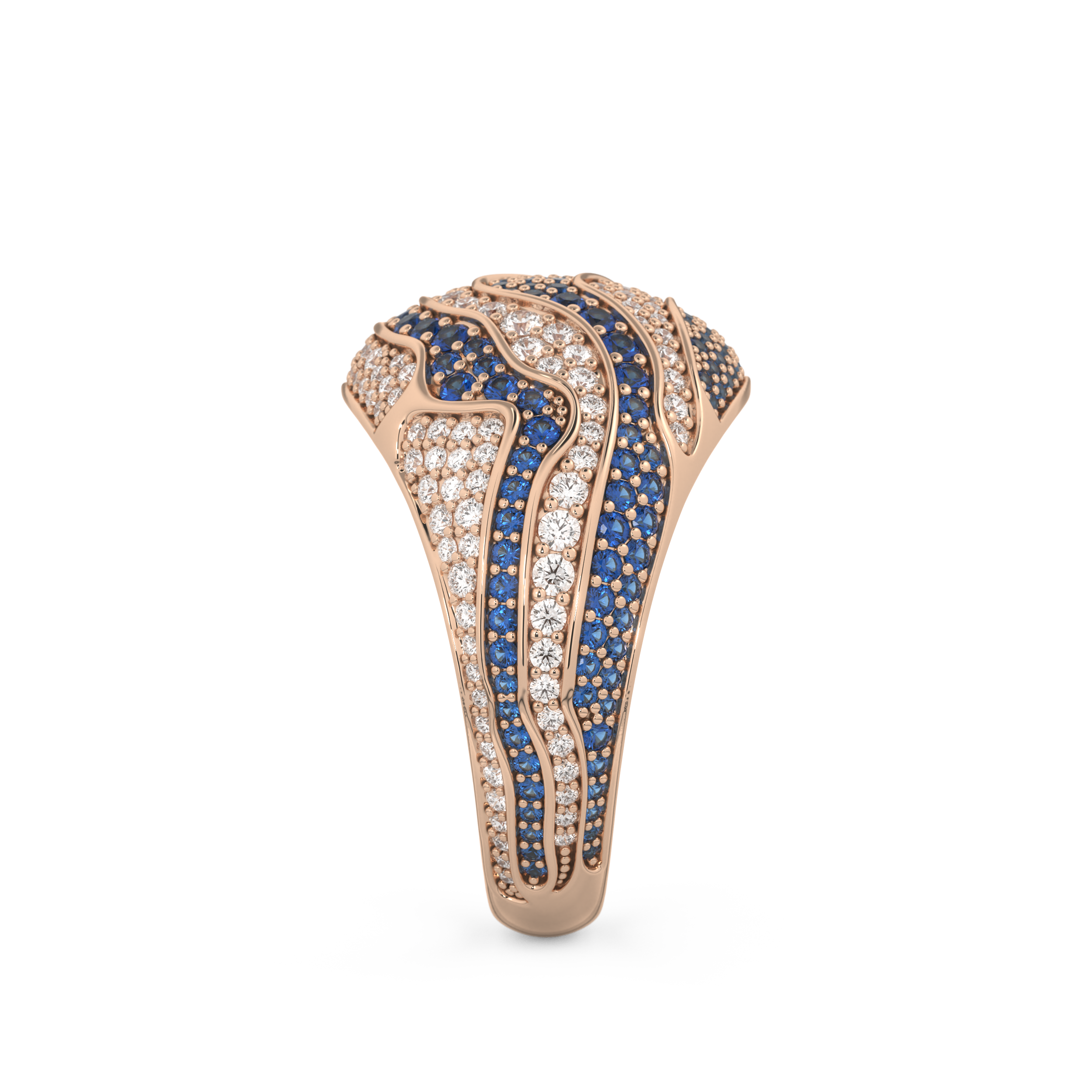 Half Eternity Wedding Band with 1.16 CT Round Cut Moissanite – Yellow, White, or Rose Gold