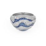 Half Eternity Wedding Band with 1.16 CT Round Cut Moissanite – Yellow, White, or Rose Gold