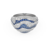 Half Eternity Wedding Band with 1.16 CT Round Cut Moissanite – Yellow, White, or Rose Gold